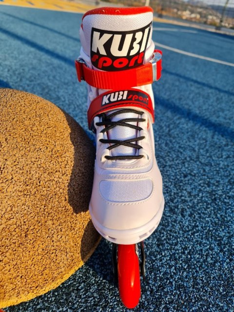 Białe Rolki Rekreacyjne – Kauczukowe Kółka roz. 42