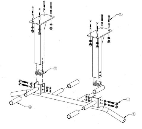 Drążek Sufitowy do Podciągania