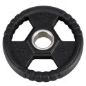 TOH05 CZARNY TALERZ OLIMPIJSKI OGUMOWANY 5 KG HMS