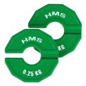 TSN25 TALERZ NA SPRZĘT DO TRENINGU SIŁOWEGO I FITNESS TYPU NAKŁADKA 2 x 0.25 KG HMS
